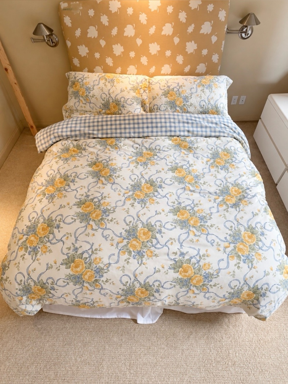 Home Treasures Italian Luxury Cotton Queen Duvet Cover & 2 Shams